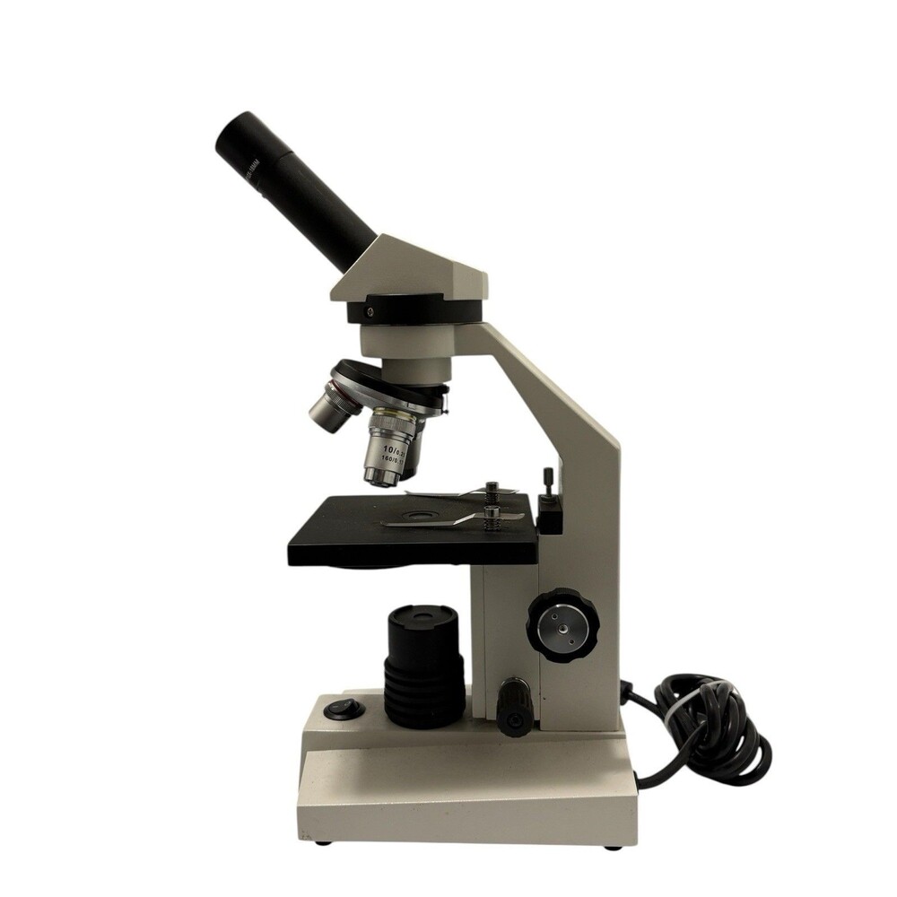 National Model 131 Compound Microscope WF10x White Laboratory Science